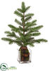 Silk Plants Direct Pine Tree - Green - Pack of 4