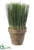 Silk Plants Direct Grass - Green - Pack of 4