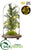 Battery Operated Juniper Tree With Light in Glass Dome - Green - Pack of 3