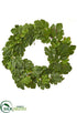 Silk Plants Direct Fig Leaf Wreath - Green - Pack of 2