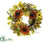 Sunflower, Pumpkin, Pine Cone Wreath - Brick Green - Pack of 1