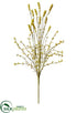 Silk Plants Direct Plastic Millet Seed Spray - Mustard Green - Pack of 12