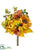 Sunflower, Peony, Pumpkin Bouquet - Mustard Green - Pack of 6