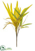 Silk Plants Direct Plastic Rice, Grass Spray - Mustard Green - Pack of 12