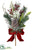 Iced Berry, Pine Cone, Pine Spray - Red Green - Pack of 4