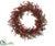 Apple, Berry, Pine Wreath - Red Green - Pack of 1