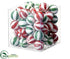 Silk Plants Direct Peppermint Candy Assortment - Red Green - Pack of 12