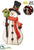 Battery Operated Snowman With Light - Red Green - Pack of 1