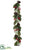 Berry, Pine Cone, Pine Garland - Red Green - Pack of 2