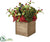Pine Cone, Berry, Pod Centerpiece - Red Green - Pack of 1