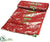 Sequin Merry Christmas Table Runner - Red Green - Pack of 4