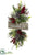 Iced Berry, Pine Cone, Pine Door Swag - Red Green - Pack of 2
