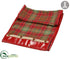 Silk Plants Direct Plaid Table Runner - Red Green - Pack of 6