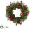 Berry, Pine Cone, Pine Wreath - Red Green - Pack of 1