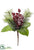 Iced Berry, Magnolia Leaf, Pine Cone, Pine Pick - Red Green - Pack of 12