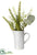 Lily of The Valley,  Eucalyptus - White Green - Pack of 6