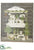 Wintergreen Farms Wall Decor - White Green - Pack of 4