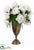 Peony, Sedum, Locust - White Green - Pack of 1