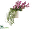 Silk Plants Direct Bouvardia,  Grass - Violet Green - Pack of 1