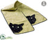 Silk Plants Direct Cat Table Runner - Black Green - Pack of 6