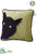 Cat Pillow - Black Green - Pack of 6