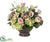 Hydrangea,  Ranunculus - Pink Green - Pack of 1