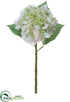 Silk Plants Direct Real Touch Hydrangea Spray - Pink Green - Pack of 12