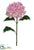 Silk Plants Direct Hydrangea Spray - Pink Green - Pack of 12