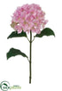 Silk Plants Direct Hydrangea Spray - Pink Green - Pack of 12