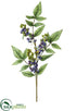 Silk Plants Direct Berry Spray - Blue Green - Pack of 12