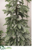 Silk Plants Direct Light Snow Monterey Pine Slim Tree - Snow Green - Pack of 1