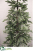 Silk Plants Direct Light Snow Monterey Pine Slim Tree - Snow Green - Pack of 1