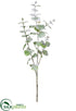 Silk Plants Direct Snowed Eucalyptus Leaf Spray - Snow Green - Pack of 12