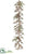 Berry, Pine Cone, Pine Garland - Gold Green - Pack of 2