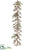 Berry, Pine Cone, Pine Garland - Gold Green - Pack of 2