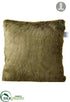 Silk Plants Direct Fur Pillow - Moss Green - Pack of 6