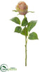 Silk Plants Direct Rose Bud Spray - Rose Green - Pack of 12