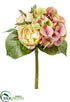 Silk Plants Direct Hydrangea, Rose Bouquet - Rose Green - Pack of 6