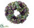 Hydrangea, Sedum Wreath - Eggplant Green - Pack of 2