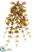 Silk Plants Direct Fall Leaf Bush - Brown Green - Pack of 6