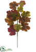 Silk Plants Direct Fig Leaf Spray - Brown Green - Pack of 6
