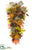 Pumpkin, Pine Cone, Berry , Maple Door Swag - Orange Green - Pack of 4