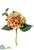 Silk Plants Direct Hydrangea Spray - Orange Green - Pack of 12