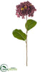 Silk Plants Direct Hydrangea Spray - Burgundy Green - Pack of 12