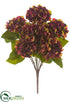 Silk Plants Direct Hydrangea Bush - Burgundy Green - Pack of 12