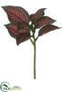 Silk Plants Direct Coleus Leaf Spray - Burgundy Green - Pack of 12