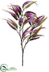 Silk Plants Direct Eucalyptus Leaf Spray - Purple Green - Pack of 12