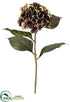 Silk Plants Direct Hydrangea Spray - Purple Green - Pack of 6