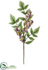 Silk Plants Direct Berry Spray - Lavender Green - Pack of 12