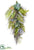 Silk Plants Direct Lavender, Succulent, Fern Door Swag - Lavender Green - Pack of 2
